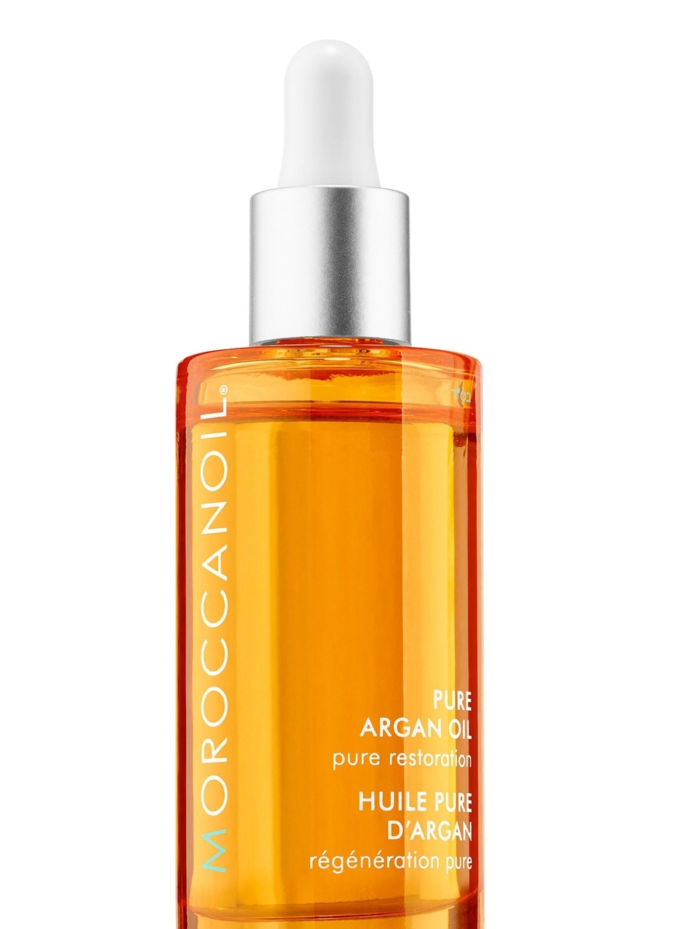 Moroccanoil Pure Argan Oil Bottle - Orange & Silver